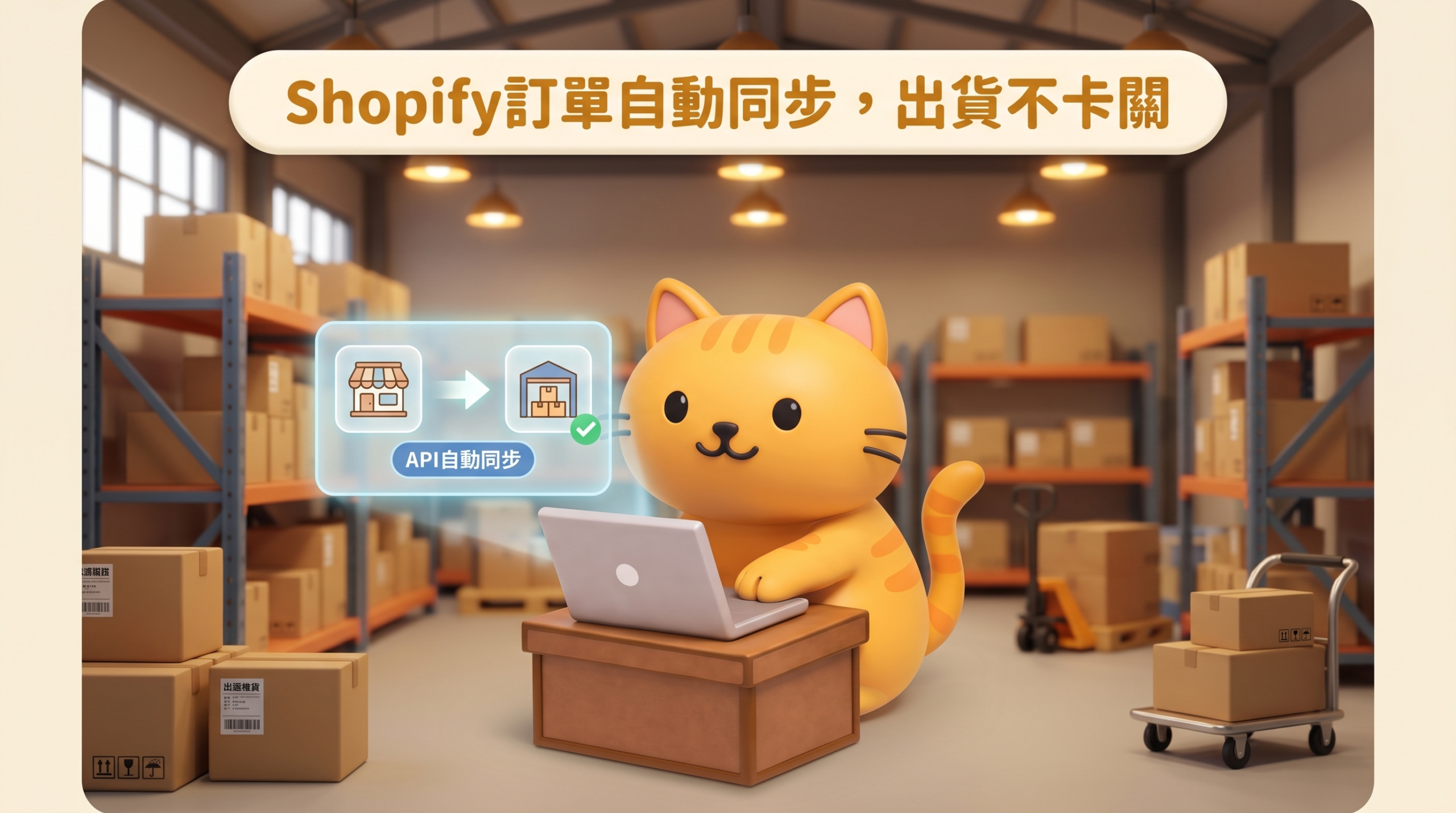 Shopify訂單自動同步,出貨不卡關|咻咻打包