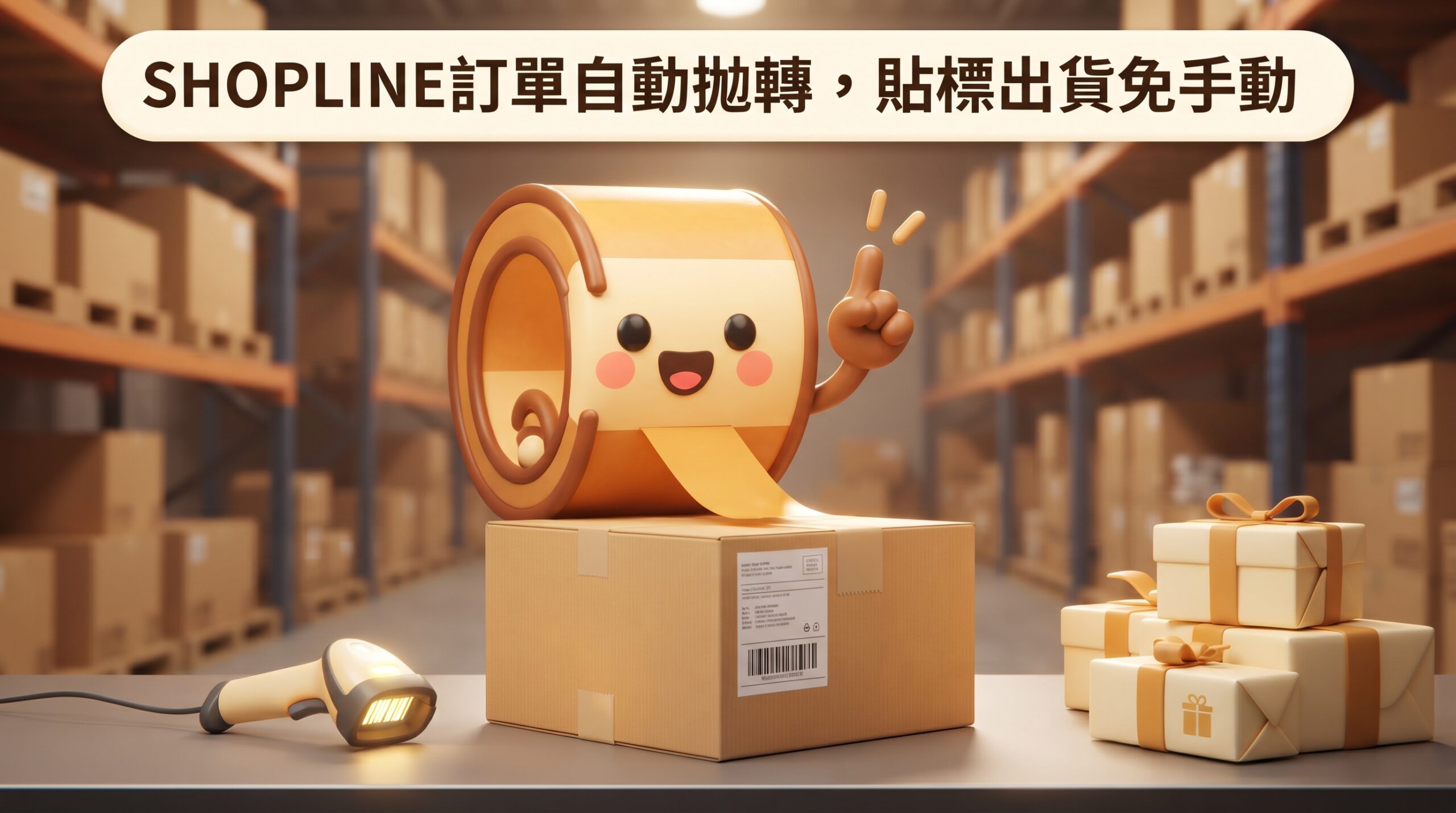 SHOPLINE訂單自動拋轉,貼標出貨免手動|咻咻打包