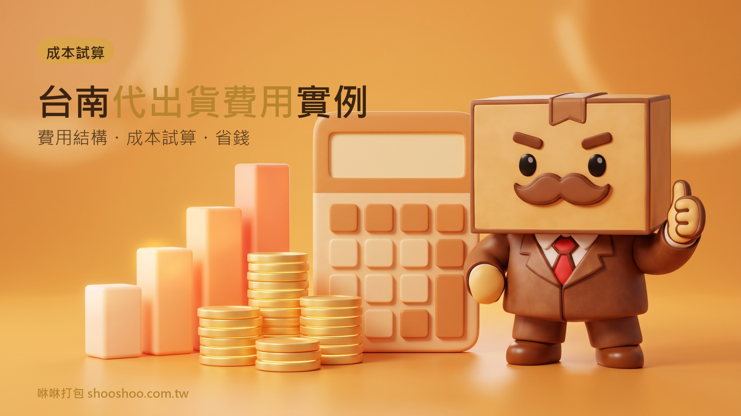 台南代出貨費用案例,咻咻打包台南3PL倉儲代出貨成本試算