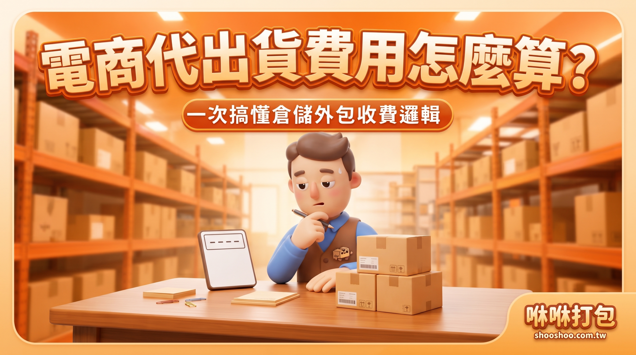 電商代出貨費用怎麼算 倉儲外包收費邏輯 咻咻打包